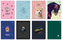 Zeszyt A5/16K trzylinia 70g UV mix (20szt)