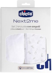Chicco Prześcieradło Next2Me Forever bawełna cloud 2szt