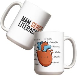 Kubek - Mam serce literackie 440ml