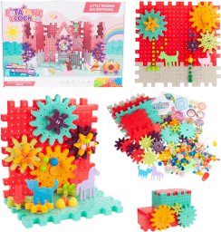 TG59945 ZESTAW KLOCKI KONSTRUKCYJNE RUCHOME ZĘBATKI 268 ELEMENTÓW EDUKACYJNE