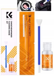 Zestaw Do Czyszczenia Matrycy 16mm Aps-c Wizjera K&f PŁyn 5x Szpatułka / Kf08.080