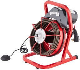 Przetyczka do rur 15m 1,3cm ręczna z 4 głowicami do udrażniania kanalizacji