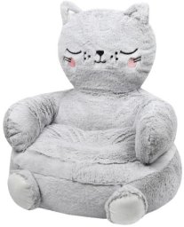 Puf do pokoju dziecięcego w kształcie kota, 45 x 45 cm