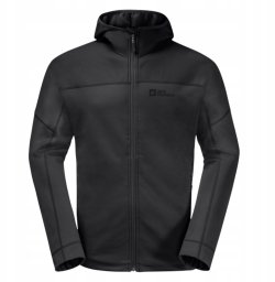 Jack Wolfskin Hirschberg Hooded FZ M 1710881-6000 Czarne S