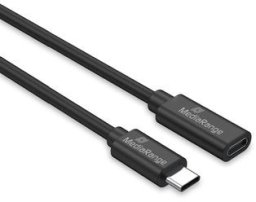 Kabel USB MediaRange USB-C - USB-C 2 m Czarny (MRCS245)