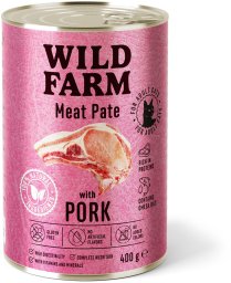 WILD FARM Pate with Pork 400g - bezglutenowa karma dla kota
