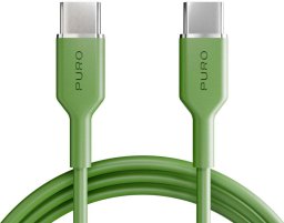 Kabel USB Puro USB-C - USB-C 1.5 m Zielony (8018417528835)