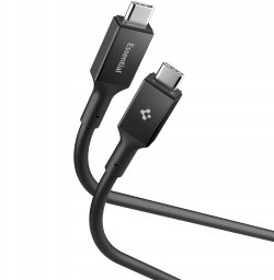 Kabel USB Spigen USB-C - USB-C Czarny (ACA09459)