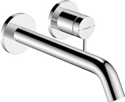 Bateria umywalkowa Hansgrohe HANSGROHE 73351000 Tecturis S jednouchwytowa bateria umywalkowa EcoSmart* z wylewką 22,5 cm ścienna podtynkowa Chrom