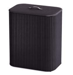 Kosz na pranie Joseph Joseph JJ-Laundry basket 90l bamboo black Tota Twin Luxe