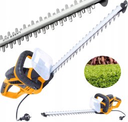 NOŻYCE ELEKTRYCZNE DIAMENT DO ŻYWOPŁOTU KRZEWÓW GAŁĘZI 50cm LASER REH5045