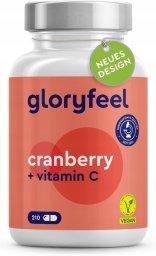 Gloryfeel Ekstrakt z żurawiny z witaminą C 210 kapsułek