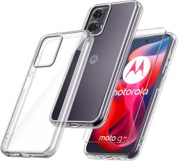 krainaGSM Etui do Motorola Moto G24 | G24 POWER | G04 WZMACNIANE 360 CLEAR + Szkło