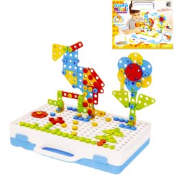 Kreatywny zestaw edukacyjny do skręcania w pudełku z narzędziami