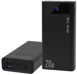 BLOW POWER BANK 20000MAH QC+PD 20W + LIGHTNING CZARNY PB20E