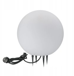 LAMPA OGRODOWA ARGENTO 30 BIAŁA KULA E27