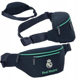 Saszetka Nerka Real Madryt Regulowany Pasek Zamek Pojemna 25 26 Granatowy