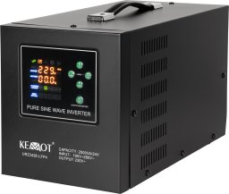 Zasilacz awaryjny KEMOT PROsinus-2000/24-LFP4 przetwornica z czystym przebiegiem sinusoidalnym i funkcją ładowania 24V 230V 2000VA/1400W