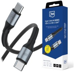 Kabel USB 3MK USB-C - USB-C 2 m Czarny (5903108680196)
