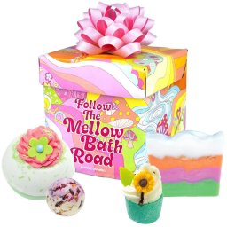 Bomb Cosmetics Follow the Mellow Bath Road zestaw upominkowy do kąpieli 4szt