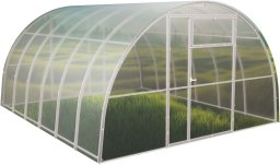 Szklarnia z poliwęglanu Tunel ogrodowy 3,5x6 m profile 20x40 poliwęglan 8mm