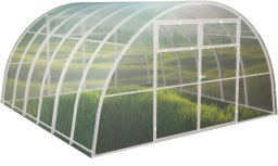 Szklarnia z poliwęglanu Tunel ogrodowy 4x6 m profile 20x40 poliwęglan 5mm