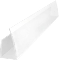 U-profil zamykający 2100mm mleczny 10mm