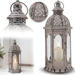 Heckermann Znicz LED duży 38cm Lampion Heckermann 99431 Latarnia na baterie