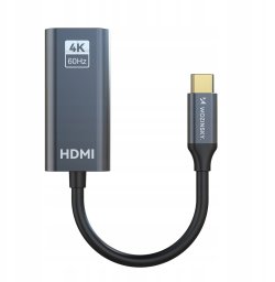 Adapter USB Wozinsky WACH-01 USB-C - HDMI Czarny  (5907769378904)