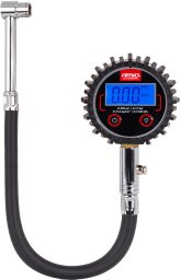 Ciśnieniomierz cyfrowy manometr z wężem i zaworem resetującym 17 bar amio-04465