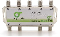 Antena RTV Digitsat Sumator RTV/SAT x4 DQTC-104 wewnętrzny