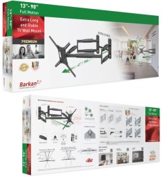 Uchwyt ścienny do telwizora TV 13-90 60 kg obrotowy uchylny