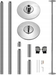 SereneLife Drążek do POLEDANCE regulacja wys.204-274cm statyczny/obrotowy