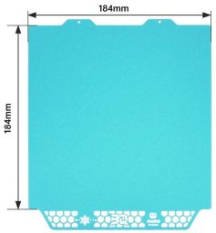 BIQU BIQU Panda Buildplate CryoGrip Pro Glacier - dwustronna magnetyczna nakładka - do drukarek Bambu Lab A1 mini - 184x184mm}