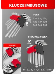 Zestaw narzędzi Forcekraft Zestaw narzędzi 222el. 1/4", 3/8", 1/2" (sześciokątnych) (4-32mm)