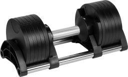 Hantel żeliwny regulowany automat 24 kg, skok co 2kg, REBEL ACTIVE