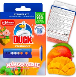 Duck Fresh Discs Mango Verse - Żelowy Krążek Do Toalety 36ml + Aplikator