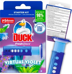 Duck Fresh Discs Virtual Violet - Żelowy Krążek Do Toalety 36ml + Aplikator