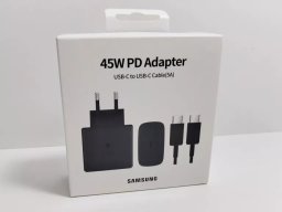 Samsung ładowarka sieciowa Typ-C + kabel Typ-C - Typ-C 5A 45W 1m PD PPS czarny