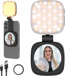 Selfie stick Neewer Lampa 48 Led + Lusterko Selfie Na Magnes Magsafe Do Telefonu Vlog / Basics Nl48b
