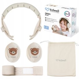 SŁUCHAWKI WYGŁUSZAJĄCE ORSO 2w1 BEŻ 5906601706813