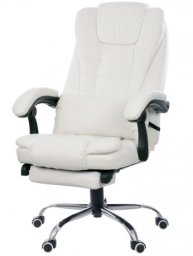 Fotel biurowy GIOSEDIO biały, model FBK002 FBK002