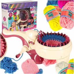 MASZYNA DZIEWIARSKA KROSNO DO TKANIA SZYCIA ROBIENIA NA DRUTACH 5 WŁÓCZEK