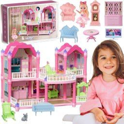 WOOPIE Domek Dla Lalek Willa Ogrodowa 156el.