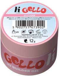 Hi Hybrid Gello Żel budujący do paznokci 01 clear 12g