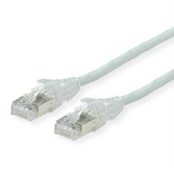 Kabel krosowy DTWYLER kat. 6A (klasa EA) S/FTP, CU 7702 flex LSOH, AMP v2, krzyżowy, szary, 20 m