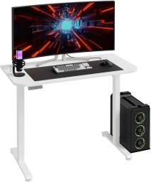 Biurko Z Regulacją Wysokości Hypernova 120 Cm Biała