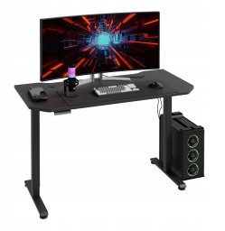 Biurko Regulowane Hypernova 140 Cm - Czarne