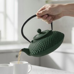 Czajnik żeliwny z zaparzaczem MIKA, 1250 ml