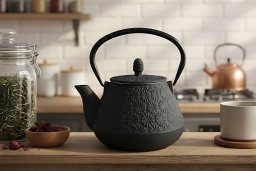 Czajnik żeliwny z zaparzaczem TAKI, 1000 ml